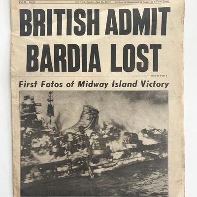 WWII 1942 Sunday News newspaper