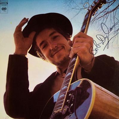 Bob Dylan Nashville Skyline signed album