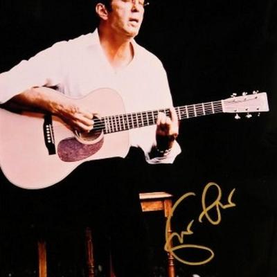 Eric Clapton signed promo photo