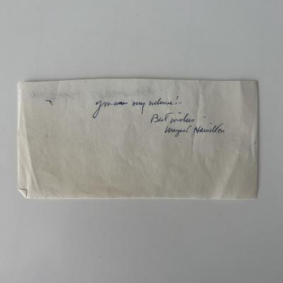The Wizard of Oz Margaret Hamilton original signature