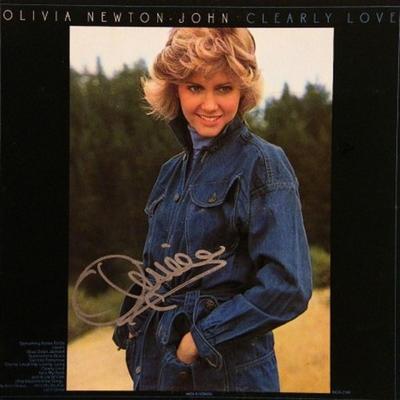 Olivia Newton John signed Clearly Love album