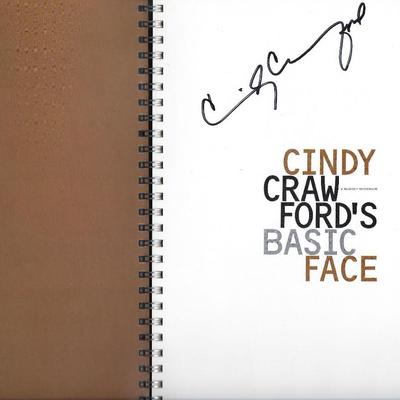 Cindy Crawford signed book
