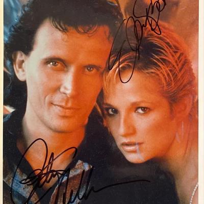 The Adventures of Buckaroo Banzai Across the 8th Dimension Peter Weller and Ellen Barkin signed movie photo
