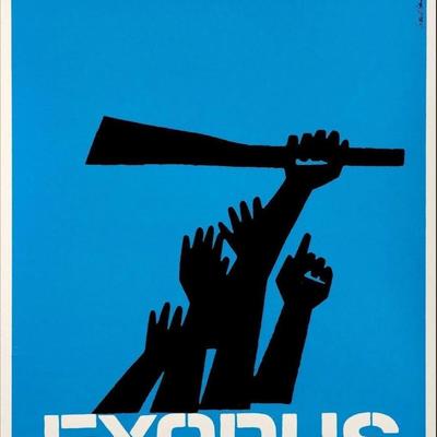 Rare Exodus 1960 original movie poster