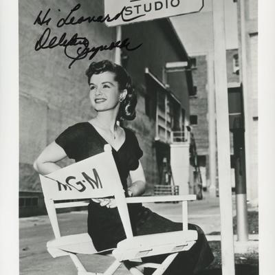 Debbie Reynolds signed photo