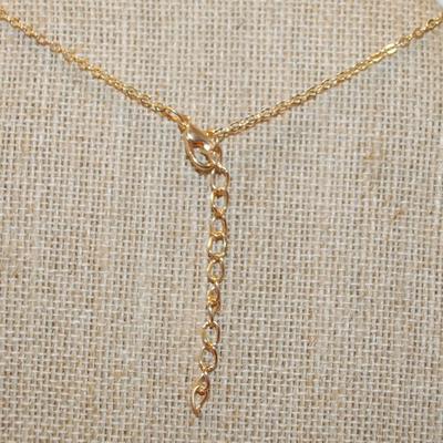 7 Dainty "Gold" Stars Necklace 14" L
