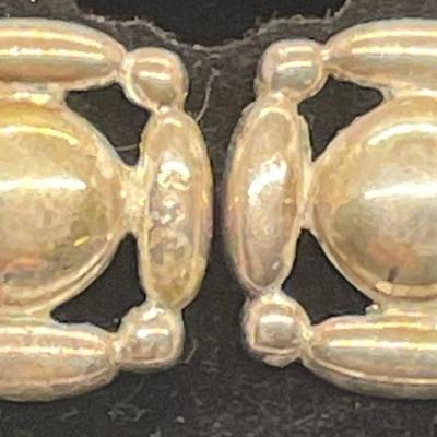 Monet Silvertone Pierced Ear Earrings