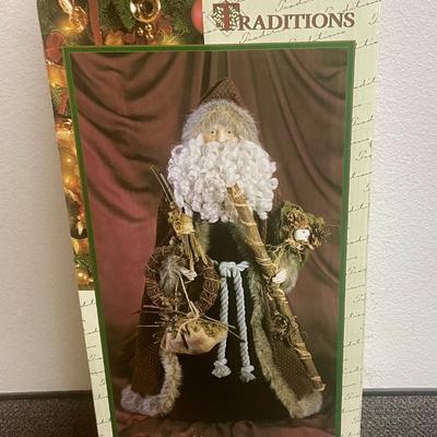 Woodland Santa Christmas Figure