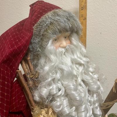 Woodland Santa Christmas Figure