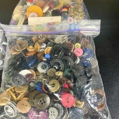 Huge Vintage Button Lot