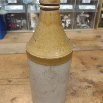 Antique Pottery Beverage Bottle