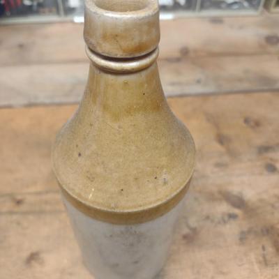 Antique Pottery Beverage Bottle