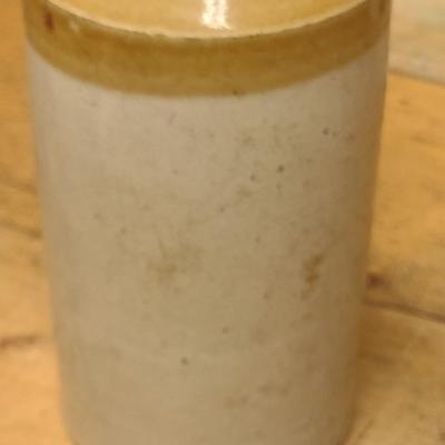 Antique Pottery Beverage Bottle