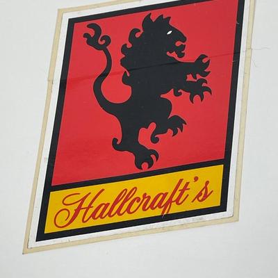 Vintage Automotive Sticker: Hallcraft's
