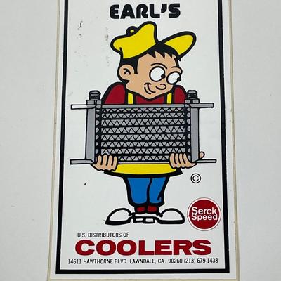 Sale Photo Thumbnail #592: Vintage automotive equipment manufacturer of oil coolers and related accessories.  Sticker is in great vintage condition. Approx. 3" x 4".