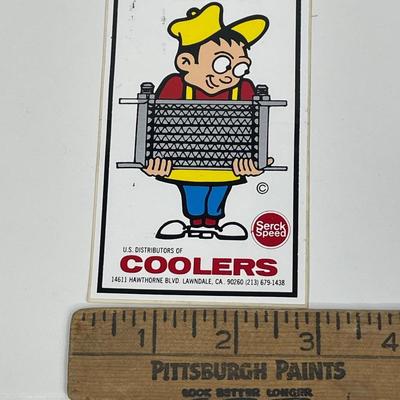 Vintage Automotive Sticker: Earl's Coolers