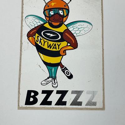 Vintage Automotive Sticker: Skyway Bzzzz