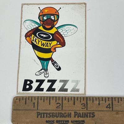Vintage Automotive Sticker: Skyway Bzzzz