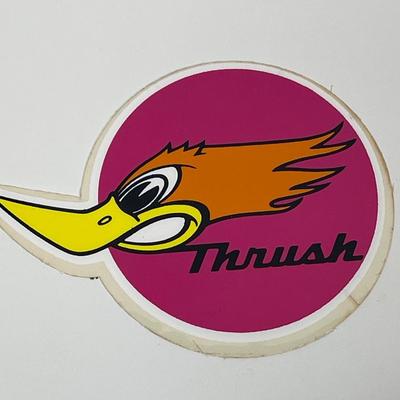 Vintage Automotive Sticker: Thrush Roadrunner