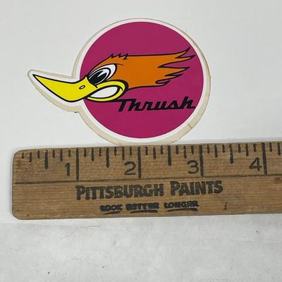 Vintage Automotive Sticker: Thrush Roadrunner