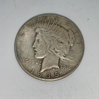1935-S Peace Silver Dollar
