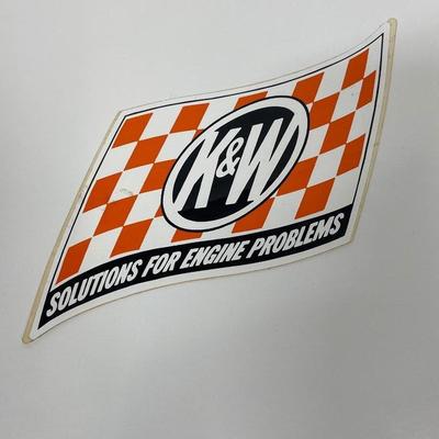 Vintage Automotive Sticker: K&W Solutions for Engine Problems