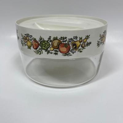 Vintage Pyrex Spice of Life Glass Storage Container Canister
