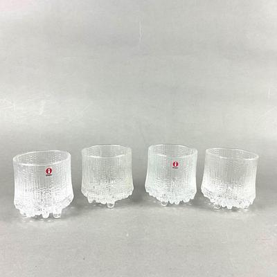 371 Set of 4 Iittala Ultima Thule Small Tumbler Glasses made in Finland