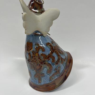 Abstract Ceramic and metal Angel Figurine
