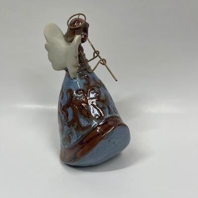 Abstract Ceramic and metal Angel Figurine