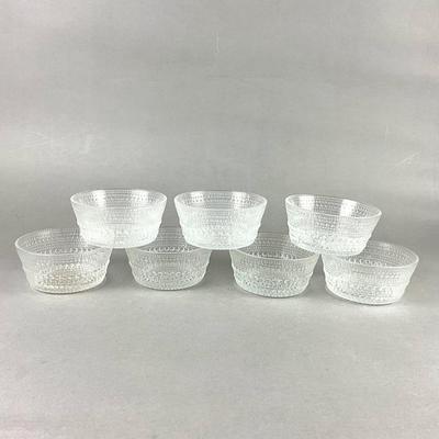 375 Set of 7 Iittala Kastehelmi Bowls