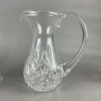 410 Lot of Waterford Crystal Ice tea Glasses and Innisfree Water pitcher