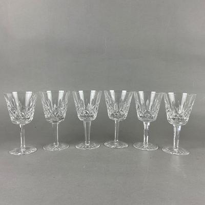 418 Set of 6 Waterford Crystal Lismore Red Wine Goblets