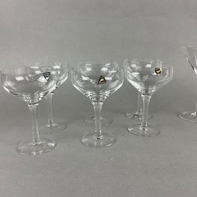 420 Set of 8 Orrefors Crystal Stemware