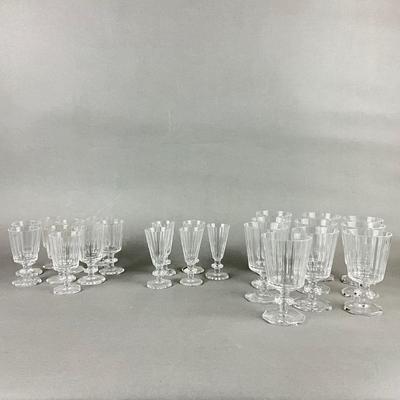 423 Large 24pc Set of Vintage Kosta Boda Karlberg Stemware