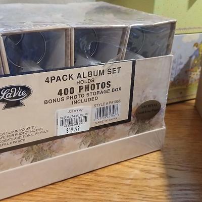 Heavy duty gift / storage boxes with brand new 4 pack Albums