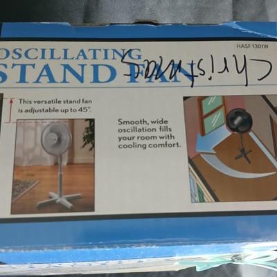 Holmes Oscillating 12" stand fan - with 3 speed settings