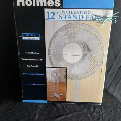 Holmes Oscillating 12" stand fan - with 3 speed settings