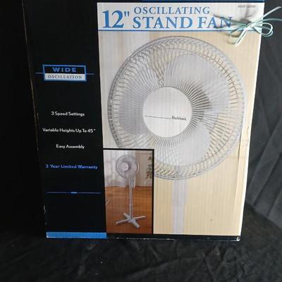 Holmes Oscillating 12" stand fan - with 3 speed settings