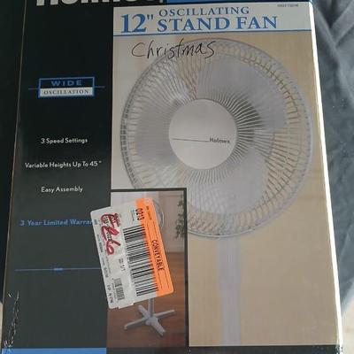 Holmes Oscillating 12" stand fan - with 3 speed settings