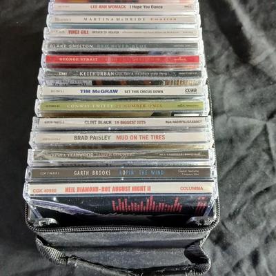 Fifteen CD's some are brand new and sealed. Come with a cd case