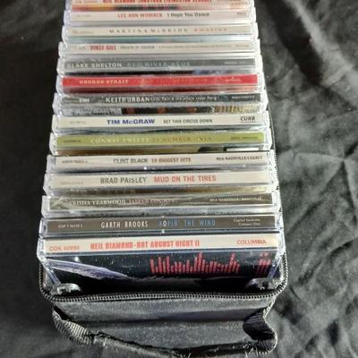 Fifteen CD's some are brand new and sealed. Come with a cd case