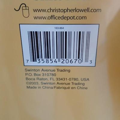 Brand new 12 litre step bin trash can with Christopher Lowell Collection desk pad