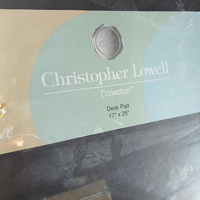 Brand new 12 litre step bin trash can with Christopher Lowell Collection desk pad