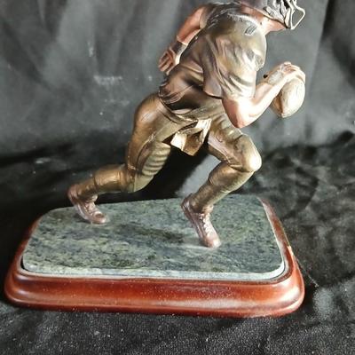 Danbury Mint Limited edition solid Bronze John Elway Sculpture with paperwork
