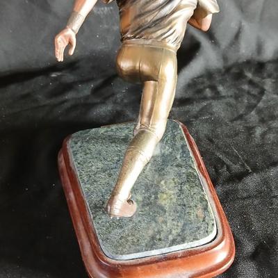 Danbury Mint Limited edition solid Bronze John Elway Sculpture with paperwork