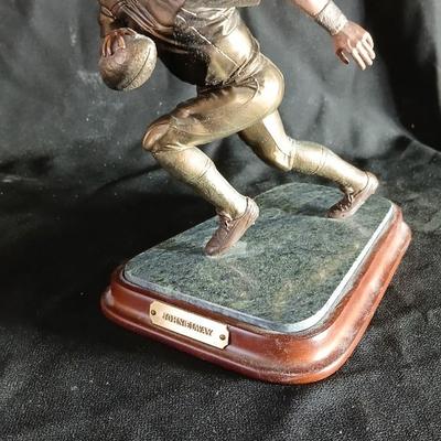 Danbury Mint Limited edition solid Bronze John Elway Sculpture with paperwork