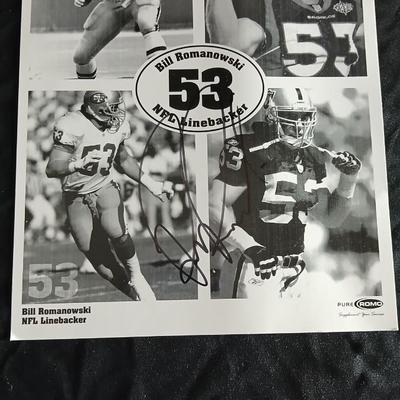 1st Edition Bill Romanowski ROMO "My life on the edge" AUTOGRAPHED book with AUTOGRAPHED Picture