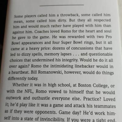1st Edition Bill Romanowski ROMO "My life on the edge" AUTOGRAPHED book with AUTOGRAPHED Picture