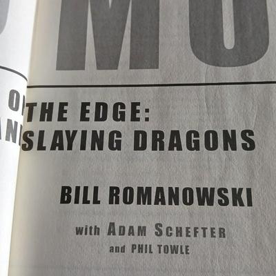 1st Edition Bill Romanowski ROMO "My life on the edge" AUTOGRAPHED book with AUTOGRAPHED Picture